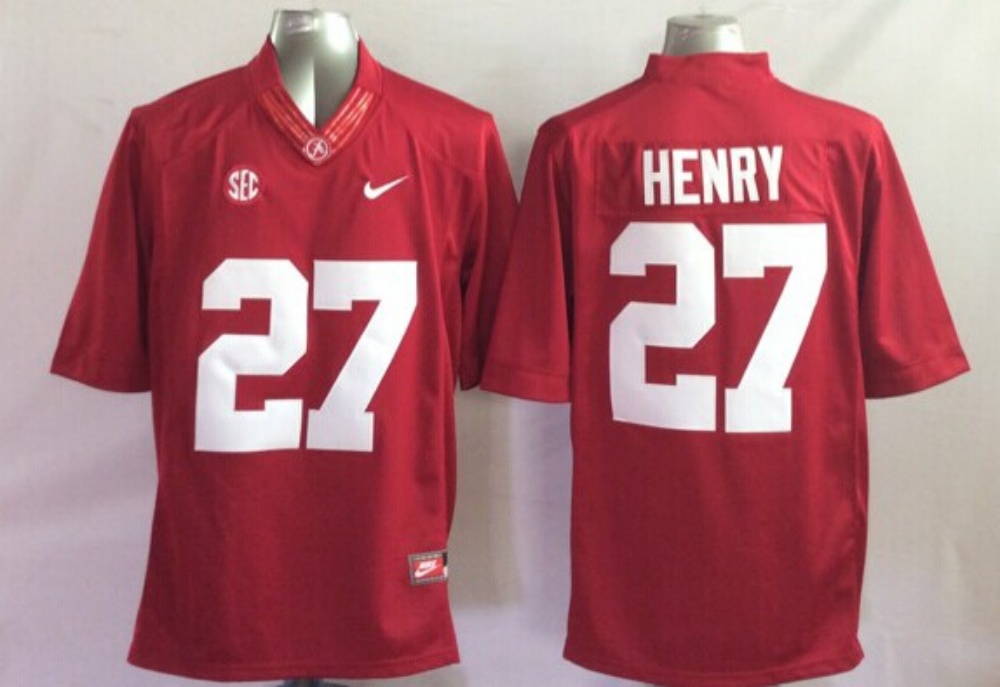 Men's Alabama Crimson Tide Derrick Henry #27 Crimson Jersey